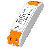 【VOLTAJE DE SALIDA】 Transformador LED de voltaje constante 12V DC, 2A, 24W Max. Para garantizar la confiabilidad y longevidad de este producto, no conecte este LED Transformaer 12v a los proyectos en los que su voltaje sea superior a 12v o su potencia sea superior a 24w. ¡Es peligroso!