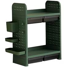 Desktop Bookshelf Storage Rack, 2/3 Tier Desktop Organizer with Pen Holder and Drawer,Multipurpose Countertop Storage Organizer Display Rack for Office Home,A,2 Tier