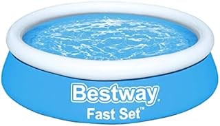 Bestway BW57392 Fast Set Swimming Pool, 6'x20 for Kids and Adults, Blue