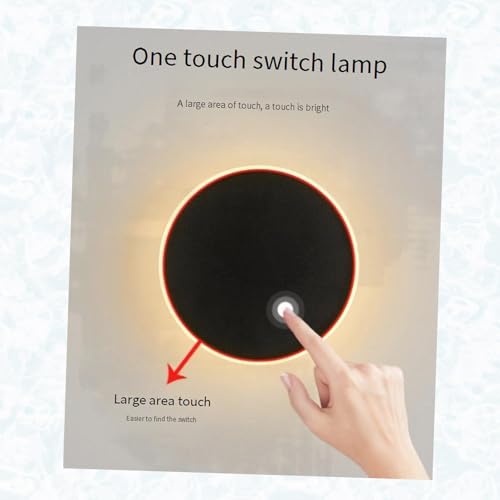 Aplique de pared interior LED blanco cuadrado con control táctil de 30cm 5