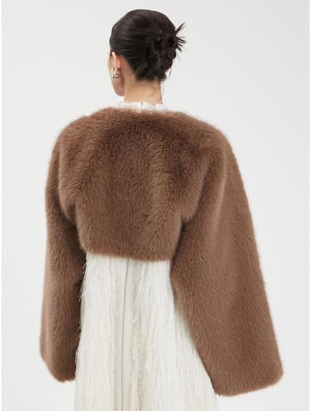 Amazon | [ファーファー] 2WAYエコファーボレロ RWFJ245009 レディース