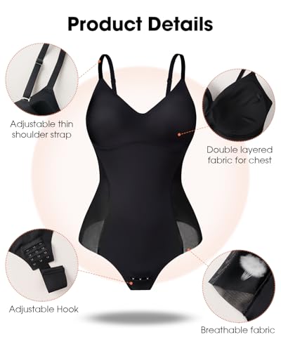 Image of Tummy Control Shapewear For Women Seamless Thong Bodysuit Sculpting Snatched Faja Body Shaper