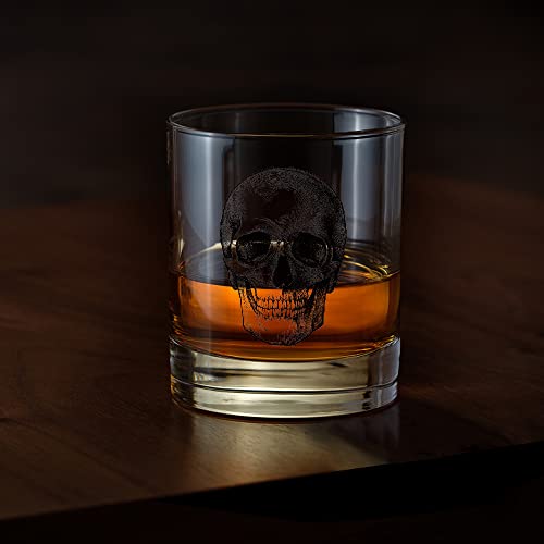 Agmdesign Skeleton Skull Whiskey Glass, Halloween Whiskey Glass, Fathers Day Gift For Men, Husband, Dad, Brother, Best Friend #TOP2