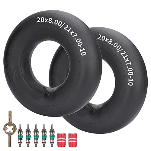 Image of RUTU 3.00 /3.5 /7.00 /8.00-10 and 3.00-12 Heavy Duty Replacement Inner Tube with Installation kit Fit for Dirt Pit Bike Scooter Moped ATV