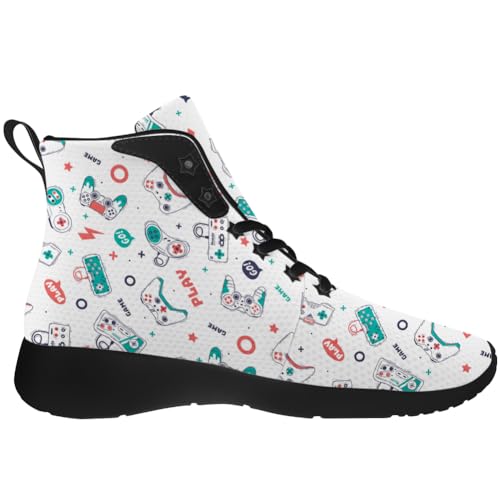 Video Game High Top Shoes Gamer High Top Sneakers Casual Shoes for Men Women4