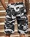 zeetoo Cargo Shorts for Men Multi Pocket Loose Fit Cotton Camo Shorts Knee Length Tactical Shorts Grey Camo 38