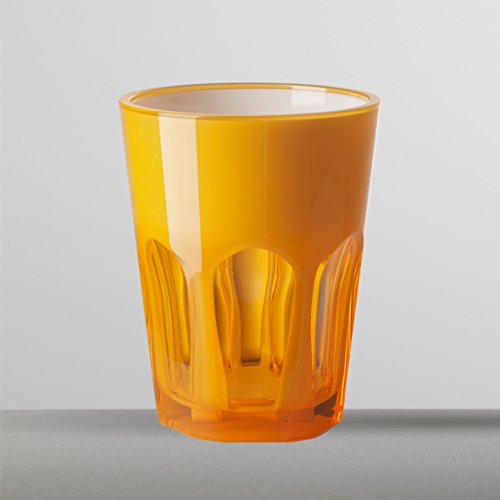 Set 6 vasos Mario Luca Giusti naranja doble cara