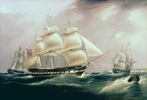 Impression d'affiches East Indiaman Hereford Shire toile d'art William Huggins
