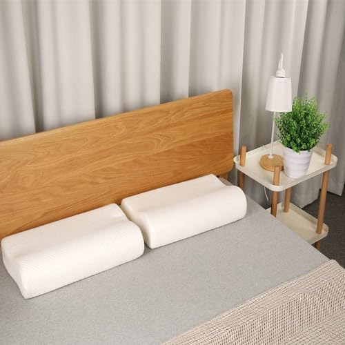 Image of Memory Foam Pillow, Orthopedic Refill Pillow, Neck Pain, Cervical Cleaning Dusters Vanilla Memory Foam Pillow, Orthopedic Pillow for Neck Pain,Pillow Filter (Pack of 1)