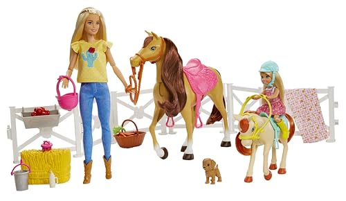 Barbie Muñecas Chelsea con Caballos y Accesorios (Mattel FHX15)