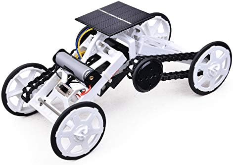 STEM Toy 4WD Car DIY Climbing Vehicle Motor Car Educational Solar Powered Car Engineering Car for Kids&Teens, Science Building Toys, Gifts Toys for 6-12 Year Old Boys Girls