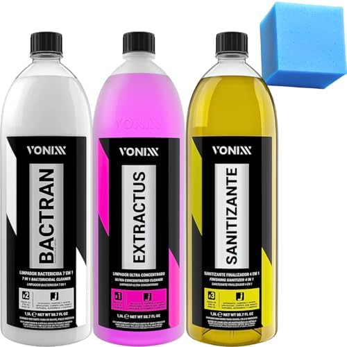 Kit Sistema VSC Limpeza de Estofados Sofa Banco Extractus Bactran...