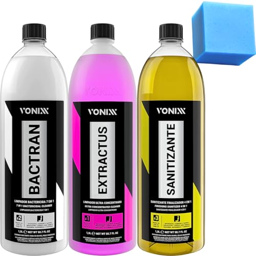 Kit Sistema VSC Limpeza de Estofados Sofa Banco Extractus Bactran...