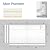 Neoaider Slatwall Panel 8 FT x 4 FT, Interlocking Slat Wall Paneling, Wall Mounted PVC Wallpanel, Suitable for Garage Storage and Organizer, Slatwall Board, Shelves - White