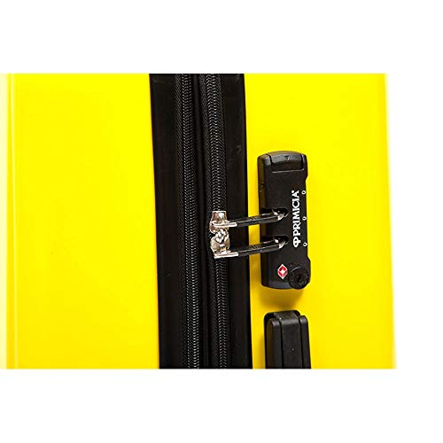 Malas viagem Primicia Abu Dhabi ABS Rodas duplas 360° Pequena e Média - Amarela