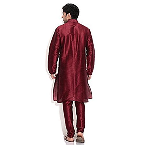 Kurta masculina ropa tradicional india roja churidaar conjunto elegante 2