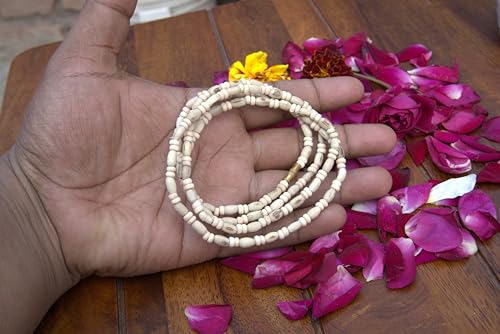 Image of ISKCON VRINDAVAN Original Tulsi Kanthi Mala - Unisex Adult Jaap Chanting Mala from Vrindavan Dham