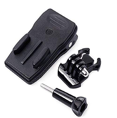 Action Pro 360 Degree Rotating Backpack Bag Hat Clip Clamp Accessories for GoPro Hero 2018/7/6/5/4/3 Plus/3 SJCAM Xiaomi Yi Cameras