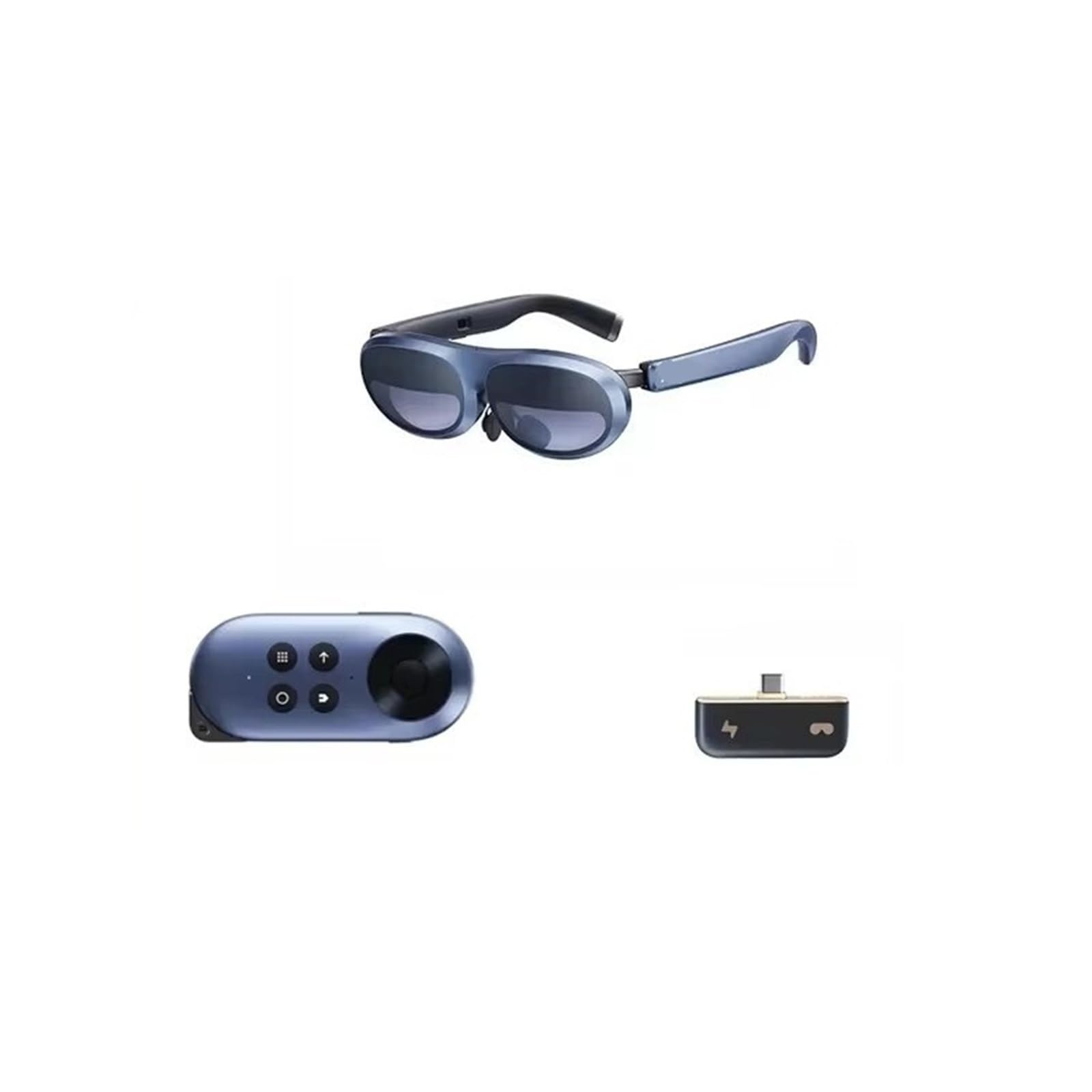 Max AR 3D Smart Glasses MAX Screen 50° Viewing Device Compatible For Phone Projected Screen Switch PS5 XBOX Virtual Reality Glasses(KIT 2)