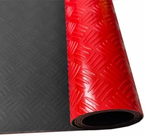 Large Anti-Slip PVC Rubber Garage Floor Mats - Heavy-Duty Non-Slip Flooring for Workshop, Factory, Warehouse, Mudroom & Restaurant Kitchen - Durable, Waterproof & Easy to Clean
