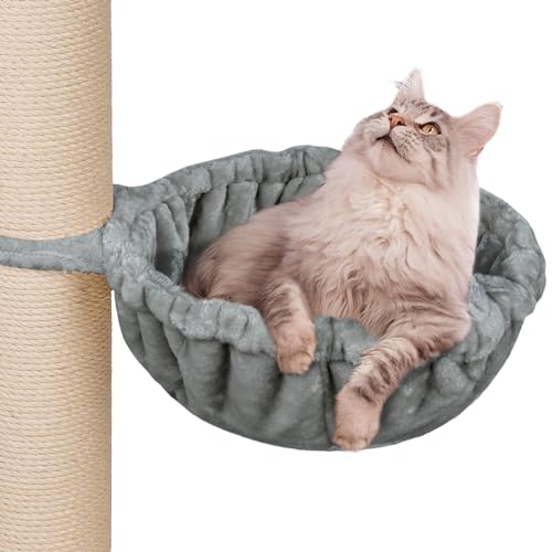 HAPPYPET Universal XXL Liegemulde für Kratzbaum Ø 45 cm - Schlafmulde für große Katzen, Maine Coon, Stabil bis 20 kg Traglast, Hängematte,...