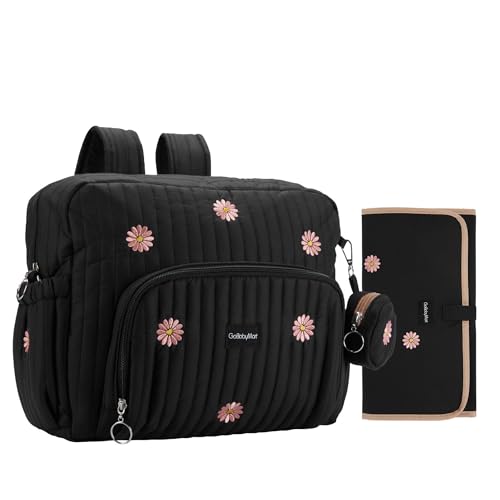 Image of GOBABYMART Diaper Bag Backpack with Changing Pad - Travel Baby Bag, Insulated Bottle Pockets, Stroller Straps