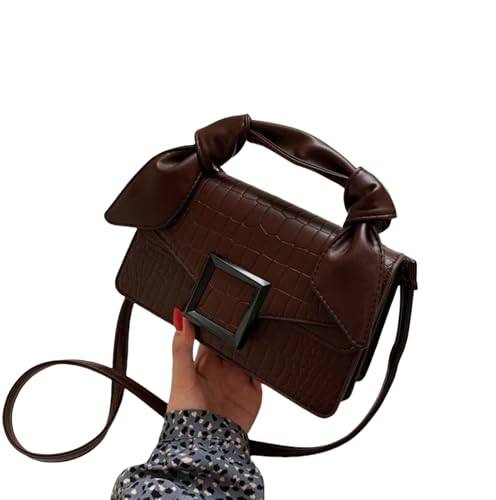 Image of Women Vegan Leather Evening Handbag Crocodile Pattern Handle Clutch Purse Cross Body Envelope Bag