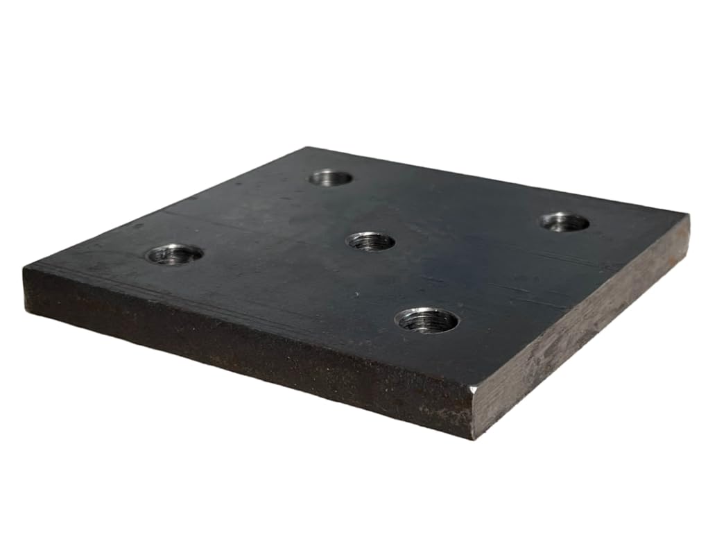 Stahlplatte Ankerplatte gelocht 300x300x20 mm (12mm Mittel-&Außenbohrung)