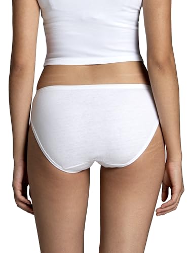 Fruit of the Loom Women's Eversoft Cotton Bikini Underwear, Tag Free & Breathable, Cotton - 10 Count (Pack of 1) - Assorted Neutrals, 74