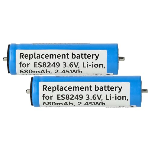 vhbw 2X batería Compatible con Panasonic ES-LV6N, ES-LV62, ES-LV65, ESLV65, ES-LV67, ESLV 65 afeitadora (680 mAh, 3,6 V, Li-Ion)