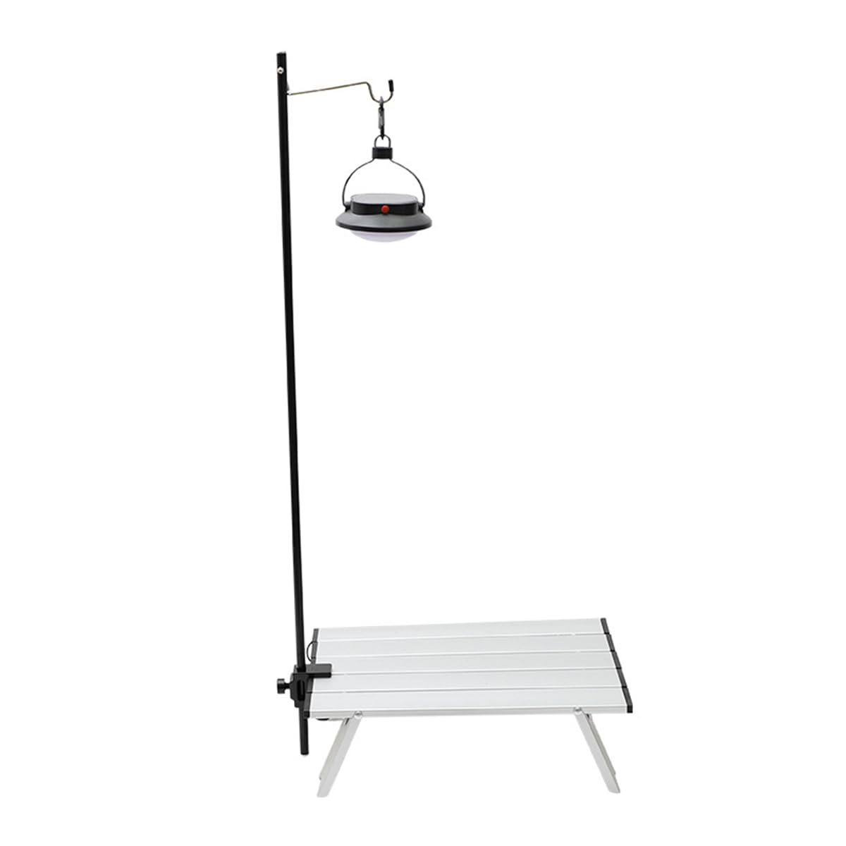 Supporto per lampada da esterno portatile in lega di alluminio pieghevole pieghevole supporto lanterna da scrivania tenda sospesa porta luce solare per giardino, campeggio, viaggio