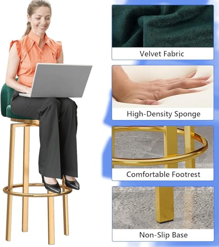 Chaises de bar avec dossier bas ergonomique反酸 repose-pieds 65cm - 6