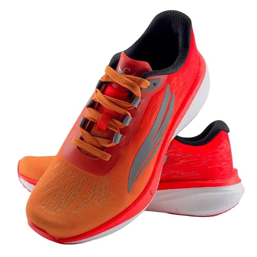 Swift Running Horus Men’s Blue Carbon Plate Running Shoes – Lightweight Performance Trainers with Reflective Tech for Tempo, Intervals, Marathon, Gym & Treadmill Workouts