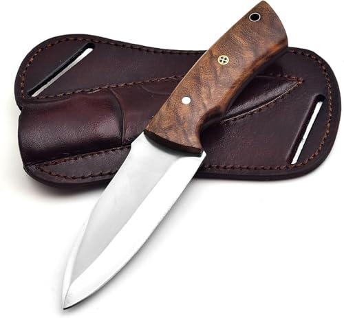 Fixed Blade Hunting Carry Knife Stainless Steel Blade Bushcraft Knifes, Scout Carry Knife with...