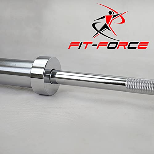 Barra Olímpica 1200mm Marca Fit-Force de Alta Gama para Discos de 50mm