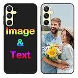 Yakify Custom Phone Case for Samsung Galaxy A25 5G,Personalized Photo Text Name Phone Case Customized Picture Anti-Scratch Soft Protective TPU Black Phone Cover