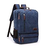 Mochila Masculina Resistente De Lona Para Notebook 15.6 Polegadas Executiva Funcional Para Viagem Trabalho E Estudo - ZAFIN (Azul)