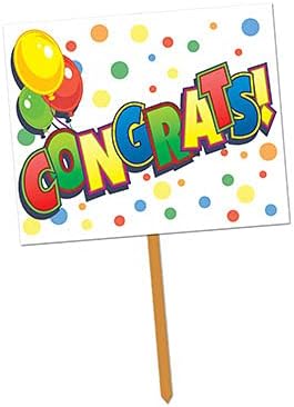 Congrats! Yard Sign, (Pack of 6)