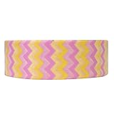 Wrapables Colorful Patterns Washi Masking Tape, Melon Madness Short Chevron