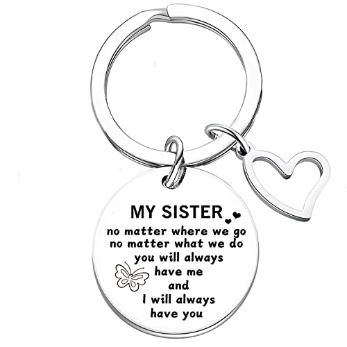 Cadeau de sœur de la part d'une sœur pour femme et fille de la part d'un frère pour Noël, un anniversaire, pour sœurs My Sister I Will Always Have You Cover