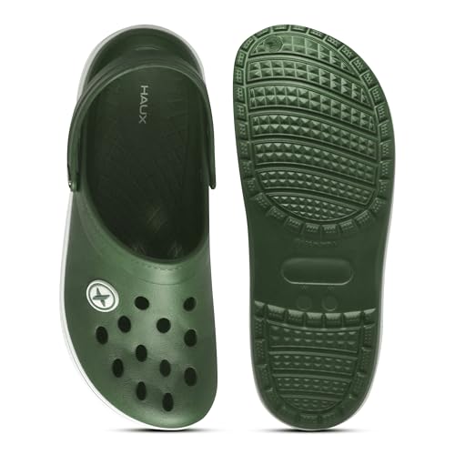 Image of HAUX Casual Clogs for Men | Soft & Comfortable EVA Slip-Ons | Lightweight Slippers & Everyday Wear Comfort Clogs for Men