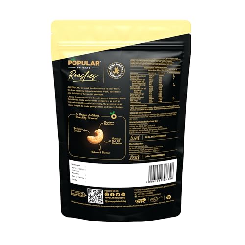 Image of Popular Roasties Dry Roasted Cashew Chilli Cracker, 200 Gm