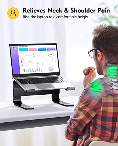 Soqool Laptop Ständer, Aluminium Laptop Stand mit Belüftung, – Ansicht 2