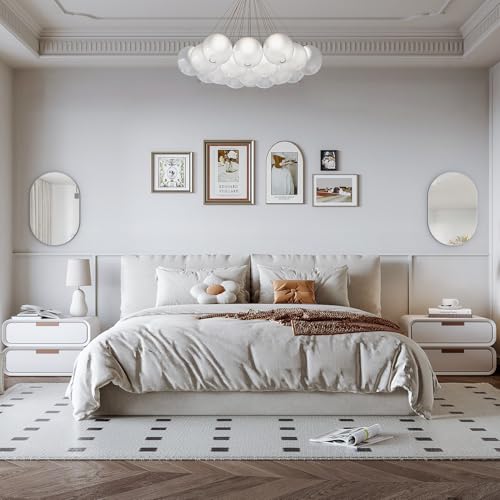 Miroir mural capsule 50x75 argenté au design moderne avec cadre de qualité - 5