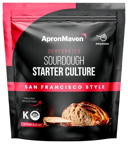 Apron Maven Premium Sourdough Starter Culture - San Francisco Style Heirloom Dehydrated With Simple Activation Instructions for Homemade Artisan Bread Baking - image 1