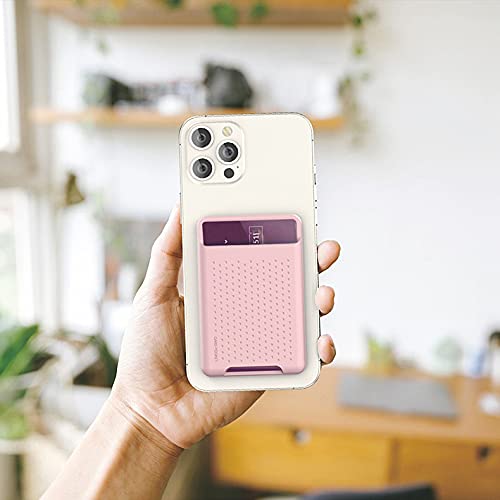 Antetek Carteira de silicone com MagSafe compatível com iPhone 12/iPhone 12 Mini/iPhone 12 Pro/iPhon