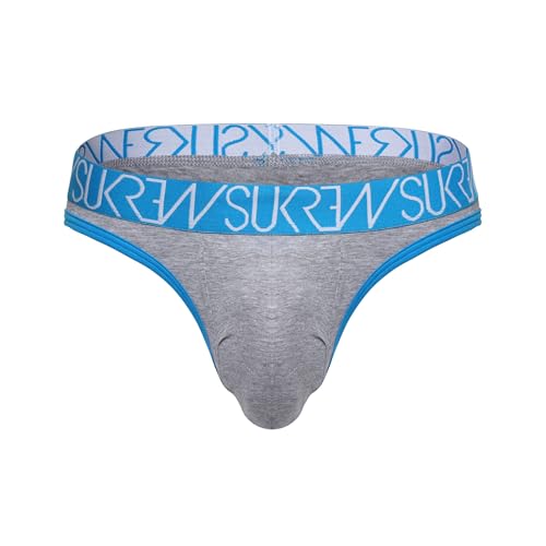 SUKREW - Männer Thongs Unterwäsche - Classic Thong Grey Marl - 1x Größe M