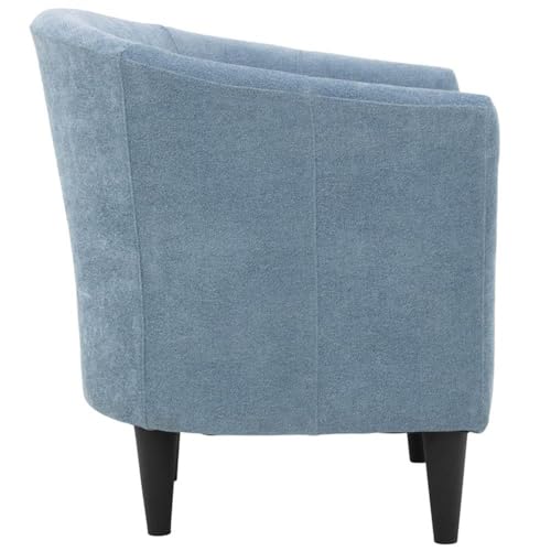 Sillón Tradicional Plegable Azul claro miniatura 4
