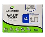 Surebonder 44403 #4 1/2-Inch Length Heavy Duty Staples, 5000 Count Per Box
