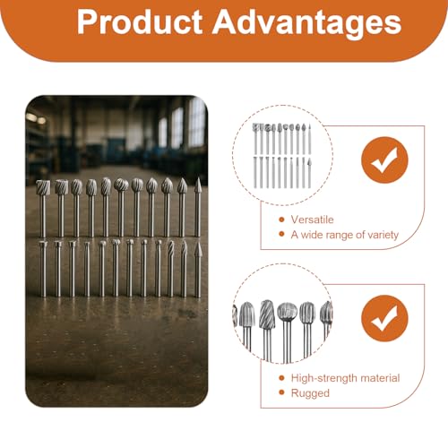 20 PCS Fräser Holz Set Kompatibel mit Dremel,Bohrer Set für Holzschnitzerei,Gravieren und Fräsen,1/8\ (3mm) Schaft,Hochleistungs Frässtifte für DIY Holzbearbeitung